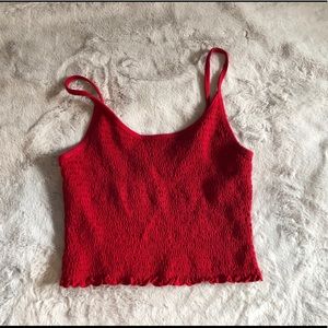 hollister cropped tank top
